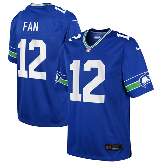 12th Fan Seattle Seahawks Nike Youth Game Jersey - Royal